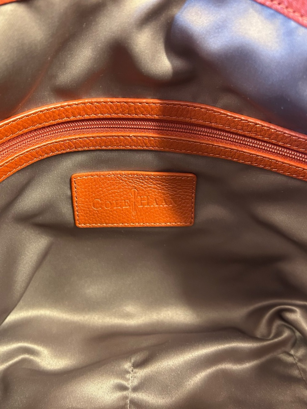 Cole Haan Burnt Orange Leather Tote 🍁🍊 - Picture 7 of 16
